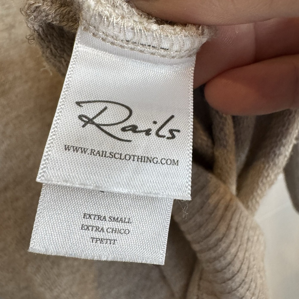 Rails Pullover Womens X Small Ramona Embroidered Stars Sweatshirt‎ Heather Brown - Picture 6 of 9
